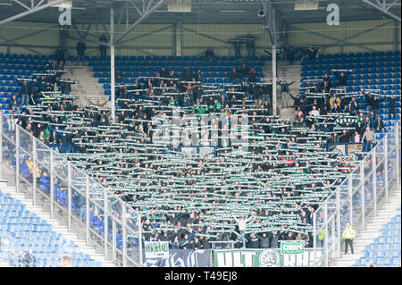 14 avril 2019 Heerenveen, Pays-Bas Eredivisie néerlandaise de football SC Heerenveen v FC Groningen Eredivisie 2018 2019 - publiek Banque D'Images