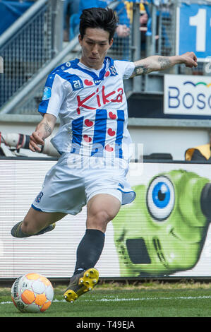 14 avril 2019 Heerenveen, pays-Bas Soccer Néerlandais Eredivisie SC Heerenveen / FC Groningen Eredivisie 2018 - 2019 Yuki Kobayashi de Heerenveen, Banque D'Images