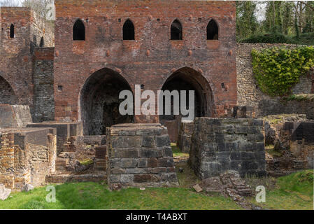 Les hauts fourneaux à Blists Hill Victorian Town dans Shifnal Shropshire Banque D'Images