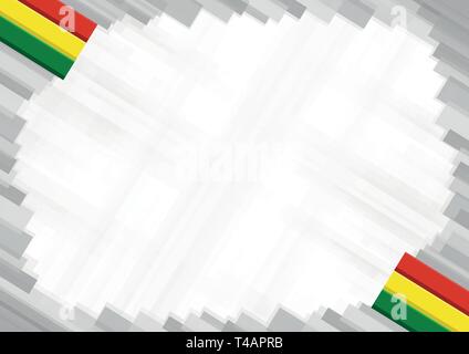 A la frontière avec la Bolivie couleurs nationales. éléments de modèle pour votre certificat et diplôme. Orientation horizontale. Vector Illustration de Vecteur
