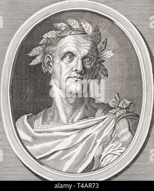 Jules César, 100 BC-44 BC. Dictateur de la République romaine, général, homme politique, auteur de sa propre histoire. Banque D'Images