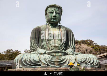 Le GRAND BUDDA DE KAMAKURA Banque D'Images