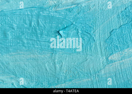 L'huile de surface couleur bleu Banque D'Images