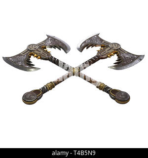Grande Hache Berserker Viking à Deux Mains – Forgée Main, Acier Carbone, Manche Bois De Rose