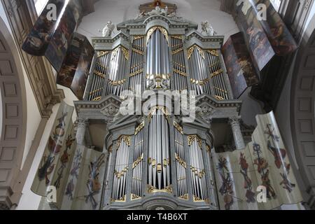 AMSTERDAM, Pays-Bas - le 7 juillet 2017 : l'orgue à l'église Westerkerk église à Amsterdam, Pays-Bas. Westerkerk est achevée en 1631. Il est situé dans Banque D'Images