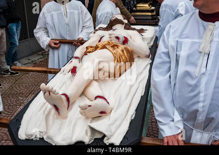 Procession de Pâques à Barile, Basilicate Italie Banque D'Images