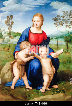 Raphaël, Madonna du Goldfinch, peinture Renaissance à l'huile sur panneau, vers 1505 Banque D'Images