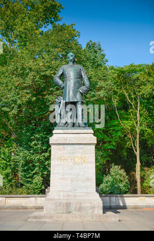 Denkmal Albrecht von Roon, Grosser Stern, Tiergarten, Mitte, Berlin, Deutschland Banque D'Images