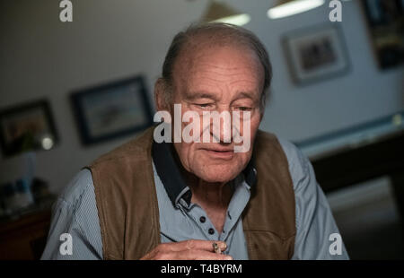 Berlin, Allemagne. 09 avr, 2019. L'acteur Michael Mendl. Mendl célèbre son 75e anniversaire. Crédit : Paul Zinken/dpa/Alamy Live News Banque D'Images