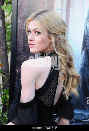 Los Angeles, Californie, USA 15 avril 2019, l'actrice Katherine McNamara assiste à la première de la Malédiction de La Llorona le 15 avril 2019 à l'Egyptian Theatre de Los Angeles, Californie. Photo de Barry King/Alamy Live News Banque D'Images
