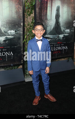 Hollywood, Californie, USA. 15 avr 2019. Jayden Valdivia à la première de Warner Bros. le fléau de La Llorona à l'Egyptian Theatre le 15 avril 2019 à Hollywood, Californie. Credit : MediaPunch Inc/Alamy Live News Banque D'Images