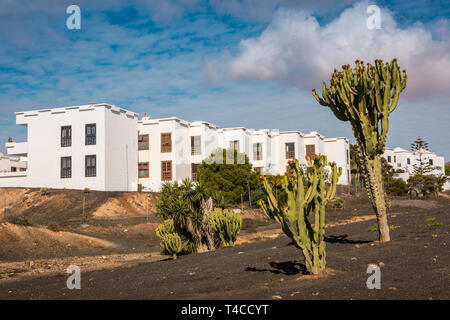 Maisons de vacances moderne, Costa Teguise, Lanzarote Banque D'Images