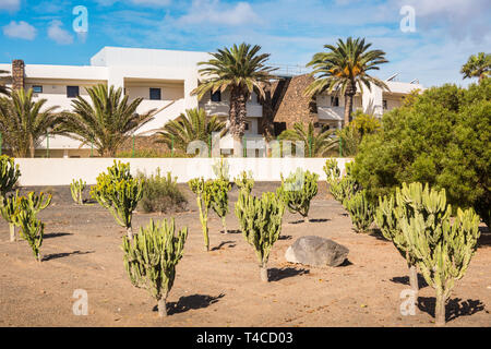 Maisons de vacances moderne, Costa Teguise, Lanzarote Banque D'Images