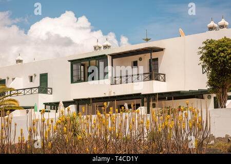 Maisons de vacances moderne, Costa Teguise, Lanzarote Banque D'Images