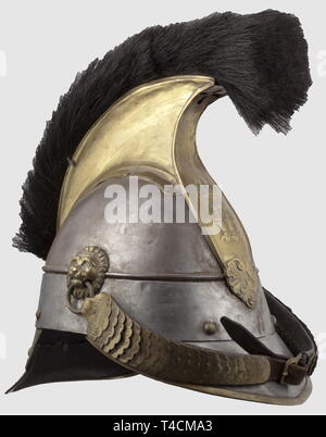 Pare-balles, casques, modèle 1842 casque bavarois des hommes enrôlés de Additional-Rights Clearance-Info-cuirassiers,-Not-Available Banque D'Images