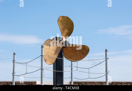 Courtown Harbour en hélice dans le comté de Wexford, Irlande Banque D'Images