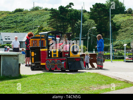 Courtown, Irlande - 23 août 2017. Petit train touristique dans le cadre de l'animation dans le comté de Wexford, Irlande Banque D'Images