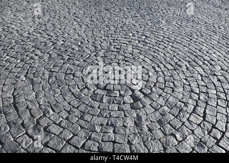 Fragment d'un trottoir sous la forme d'un cercle Banque D'Images