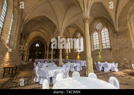 ASNIERES SUR OISE, FRANCE, Septembre 10, 2016 : détails architecturaux de l'abbaye de Royaumont, 10 septembre 2016 à Asnieres sur Oise, Val d'Oise, France Banque D'Images