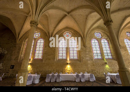 ASNIERES SUR OISE, FRANCE, Septembre 10, 2016 : détails architecturaux de l'abbaye de Royaumont, 10 septembre 2016 à Asnieres sur Oise, Val d'Oise, France Banque D'Images