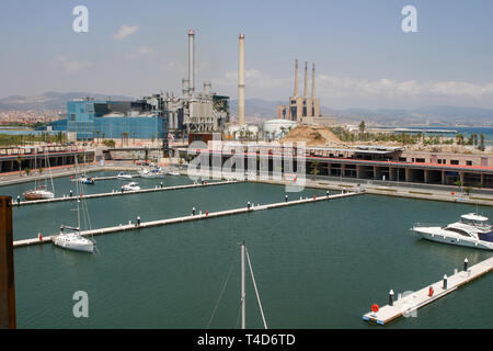 L'usine de retraitement des déchets - TERSA Tractament i selecció de residus, S.A, Barcelone, Catalogne, Espagne Banque D'Images