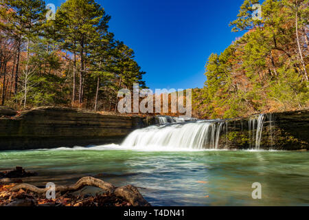 Haw Creek Falls, Ozark National Forest, North Carolina, USA Banque D'Images