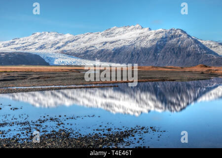 Flaajokull, Hofn, Islande, Europe, Austurland Banque D'Images