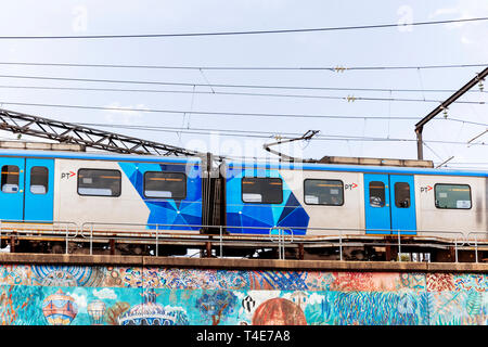 Melbourne transports en passant par la gare de Richmond. Plus récemment des interruptions ont causé beaucoup de chaos pour les citoyens locaux. Banque D'Images