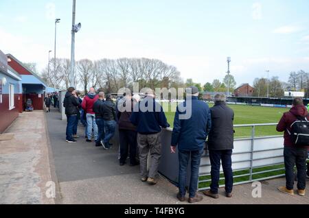 Taunton town v Kings Langley dans les clubs de football de Taunton, Somerset. dans le sud de la Division de la Ligue du Sud Le Premier ministre 13 avril 2019 UK Banque D'Images