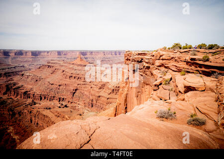 La vallée de l'infini à Dead Horse Point dans l'Utah Banque D'Images