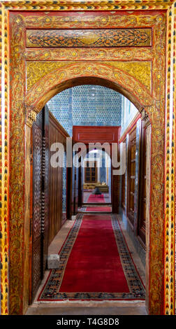 Ancienne maison ottomane turque et du corridor de l'entrée de porte Banque D'Images