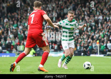 Glasgow, Écosse - 14 avril. Jonathan Hayes de Celtic au cours de la William Hill Scottish Cup semi finale entre Celtic et Aberdeen Banque D'Images