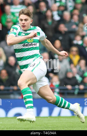 Glasgow, Écosse - 14 avril. James Forrest de Celtic au cours de la William Hill Scottish Cup semi finale entre Celtic et Aberdeen Banque D'Images