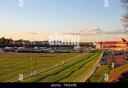 Chester Race Course des murs de la ville. Banque D'Images