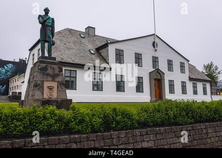 Stjornarradid - Bureau du Premier ministre à Reykjavik, capitale de l'Islande Banque D'Images