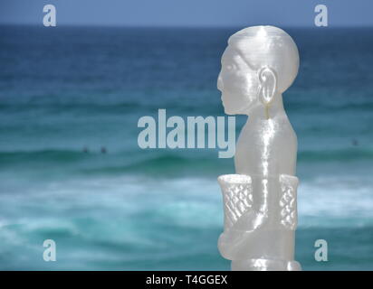 Sydney, Australie - Nov 4, 2018. Jeremy Sheehan : inondation. Sculpture par la mer le long de la promenade côtière de Coogee à Bondi est le plus grand du monde libre d Banque D'Images