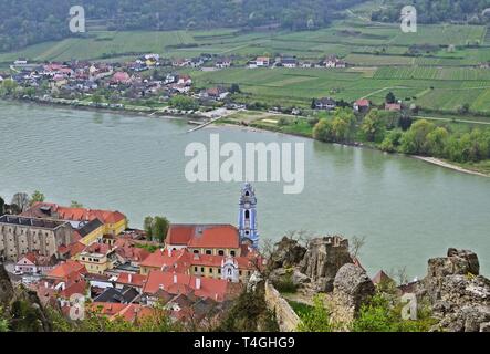 Durnstein village de Wachau, Autriche Banque D'Images