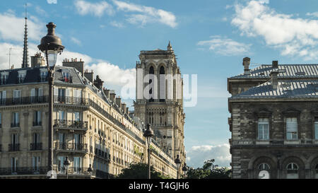 Paris/France ‎May ‎-‎23, 2017 : Notre-Dame de Paris signifiant 'Notre-Dame de Paris', souvent appelée Notre-Dame.La cathédrale est considérée comme l'une des Banque D'Images
