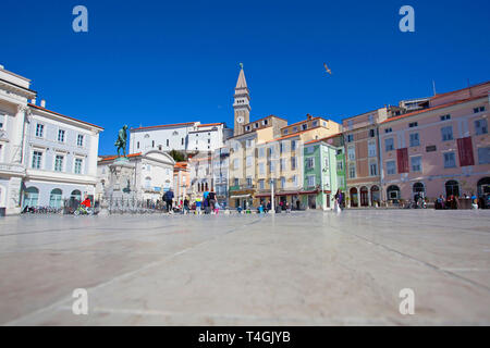 Place Centrale Tartini Banque D'Images