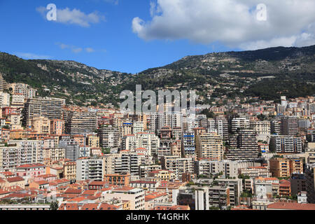 Tours, La Condamine, Monaco, Cote d Azur, Méditerranée, Europe Banque D'Images