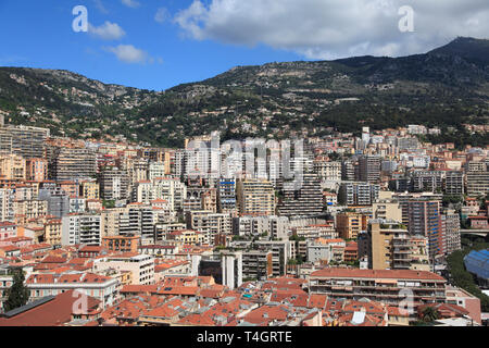 Tours, La Condamine, Monaco, Cote d Azur, Méditerranée, Europe Banque D'Images