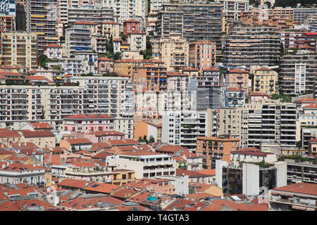 Tours, La Condamine, Monaco, Cote d Azur, Méditerranée, Europe Banque D'Images