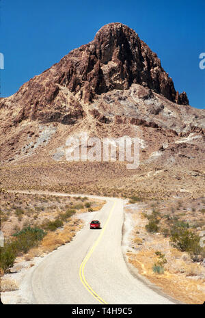 Arizona,AZ,Sud-Ouest,Ouest,Grand Canyon State,Oatman,Highway route 66,historique Cross Country Highway,légendaire,historique Highway,Boundary Cone Mountain, Banque D'Images