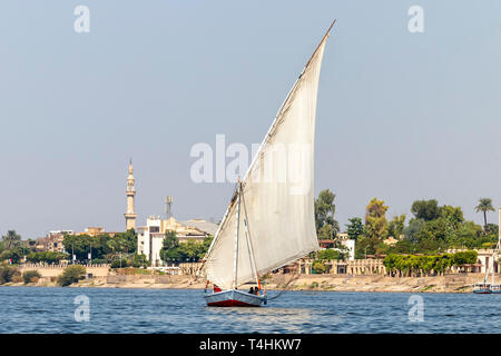 Bateau à voile Faluca nil Banque D'Images