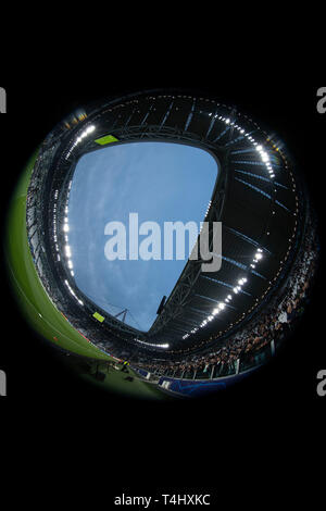 Vue générale Allianz Stadium au cours de l'UEFA Champions League' 'Quart de finale,2er leg, match entre la Juventus 1-2 Ajax de Allianz Stadium , le 16 avril 2019 à Turin, Italie. (Photo de Maurizio Borsari/AFLO) Banque D'Images