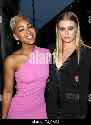 LOS ANGELES, CA - 16 avril : Meagan Good, au parti du Magazine Lapalme pour couvrir étoile Anthony Anderson et Meagan Good au Sofitel Los Angeles at Beverly Hills à Los Angeles, Californie le 16 avril 2019. Credit : Faye Sadou/MediaPunch Banque D'Images