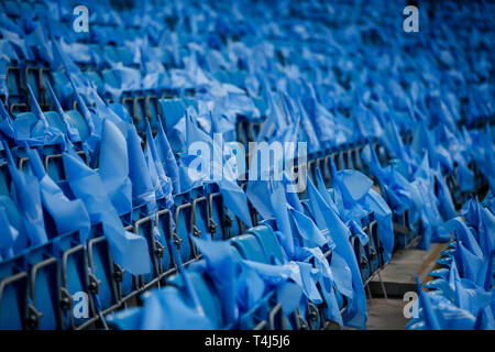 Manchester, UK. 17 avr, 2019. Une vue générale avant le quart de finale de la Ligue des Champions match match retour entre Manchester City et Tottenham Hotspur à l'Etihad Stadium le 17 avril 2019 à Manchester, en Angleterre. (Photo de Daniel Chesterton/phcimages.com) : PHC Crédit Images/Alamy Live News Banque D'Images