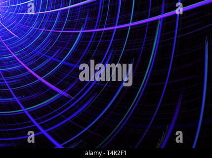 Résumé arrière-plan dynamique couleur avec effet d'éclairage. L'art fractal Banque D'Images