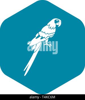 Perroquet brésilien, l'icône de style simple. Illustration de Vecteur