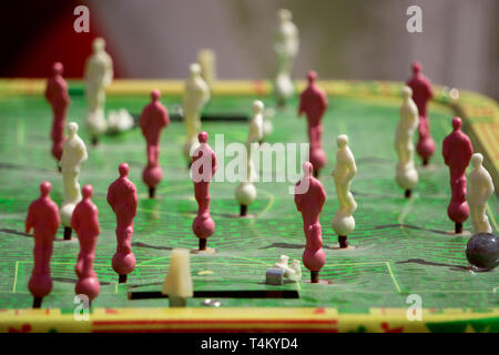 Table de baby-foot sport football football joueurs .teame Banque D'Images